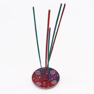 Disk Stalak od Steatita za Mirise 8 cm - Cvjetni (Stalak za 5 Štapića)