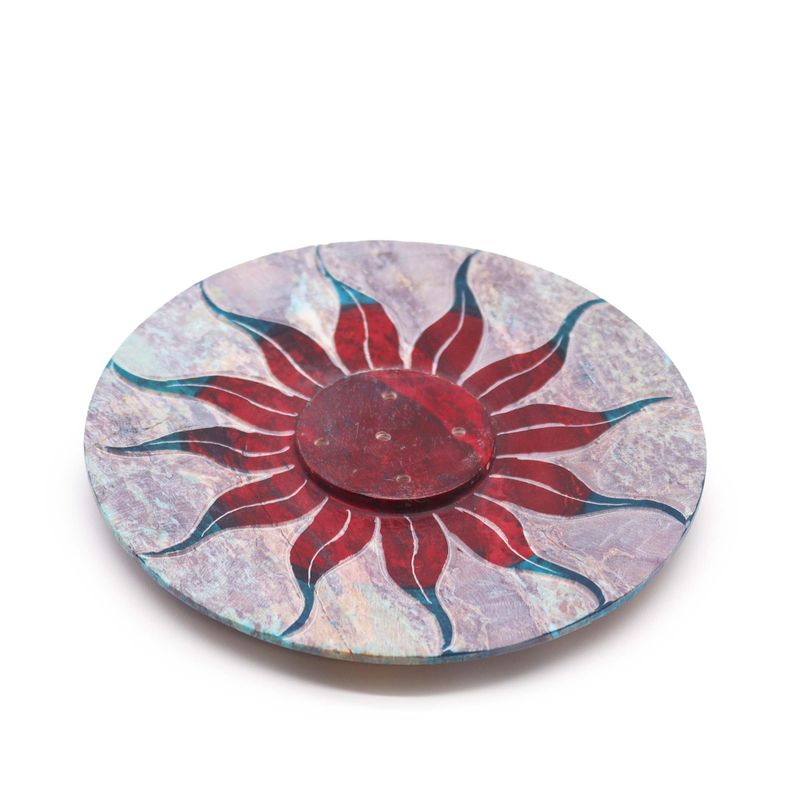 Disk Stalak od Steatita za Mirise 10 cm - Suncokret (Stalak za 5 Štapića)