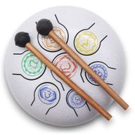 Čelični Bubanj s Jezikom 7 Čakri - 17x13cm