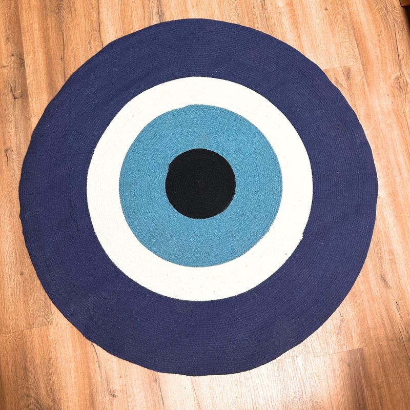 Pamučna Prostirka s Motivom Urokljivog Oka 120cm
