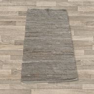 Indijska Ručno Tkana Pamučna Stazica - 50x90 cm - Antracit