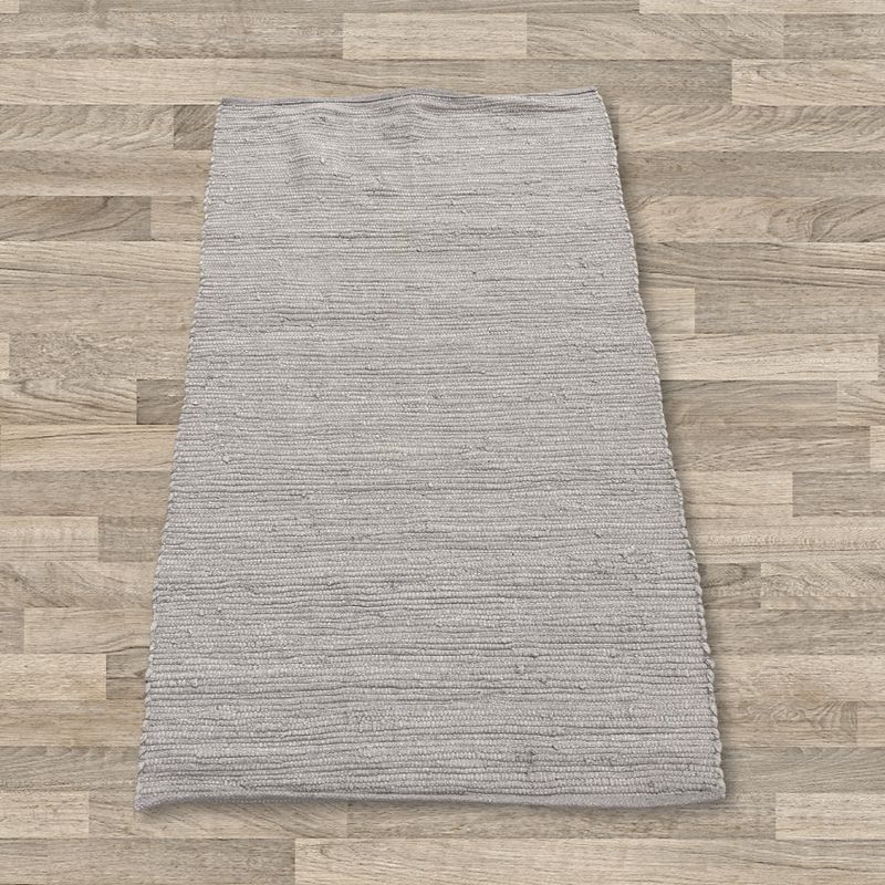 Indijska Ručno Tkana Pamučna Stazica - 50x90 cm - Siva