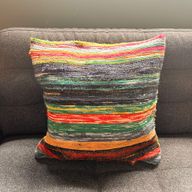 Tkane Navlake za Jastuke - 40x40cm - Zemljano Zelena