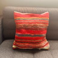 Tkane Navlake za Jastuke - 40x40cm - Bogate Crvene Nijanse