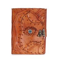 Svijetlo Smeđi Dnevnik - Zlo Oko - 160 Listova S Rubovima - 17x12.5 cm