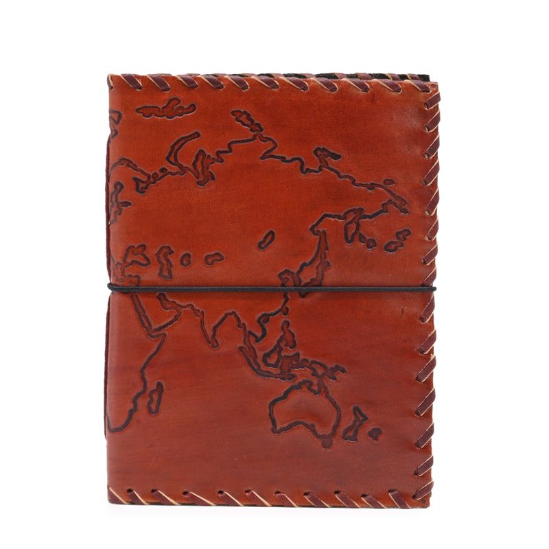 Putni Dnevnik s omotom - Svijetlo Smeđa - 96 stranica - 17x13cm