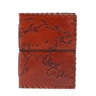 Putni Dnevnik s omotom - Svijetlo Smeđa - 96 stranica - 17x13cm