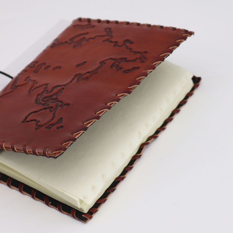 Putni Dnevnik s omotom - Svijetlo Smeđa - 96 stranica - 17x13cm