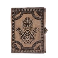 Hamsa - Ezoterični Dnevnik - Vintage Siva - 200 stranica Prošiveni Rub - 17.5x12.5x3cm