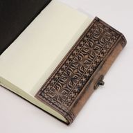 Hamsa - Ezoterični Dnevnik - Vintage Siva - 200 stranica Prošiveni Rub - 17.5x12.5x3cm