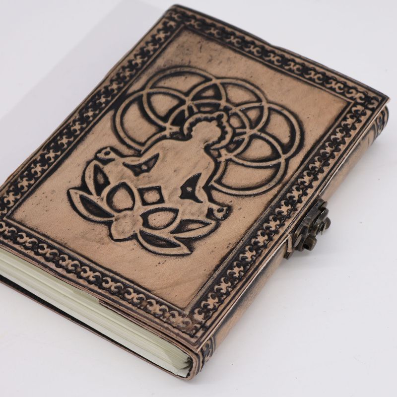 Buda - Ezoterični Dnevnik - Smeđa - 200 stranica Prošiveni Rub - 17.5x12.5x3cm