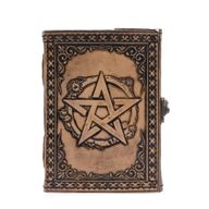 Pentagram - Ezoterični Dnevnik - Vintage Siva - 200 stranica Prošiveni Rub - 17.5x12.5x3cm