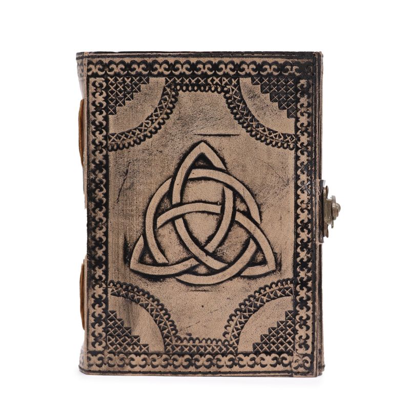 Krug Triquetra - Ezoterični Dnevnik - Smeđa - 200 stranica Prošiveni Rub - 17.5x12.5x3cm