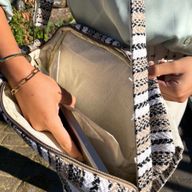 Meka Banjar Torba za Laptop - Svijetla Krem ​​i Siva