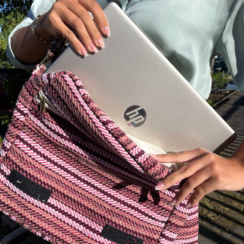 Meka Banjar Torba za Laptop - Svijetlo Ružičasta