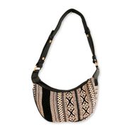 Jacquard Hobo Torba - Metro Siva (crni remen)