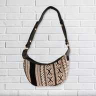 Jacquard Hobo Torba - Metro Siva (crni remen)