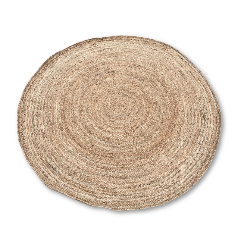 Veliki Okrugli Tepih od Meke Jute 150 cm