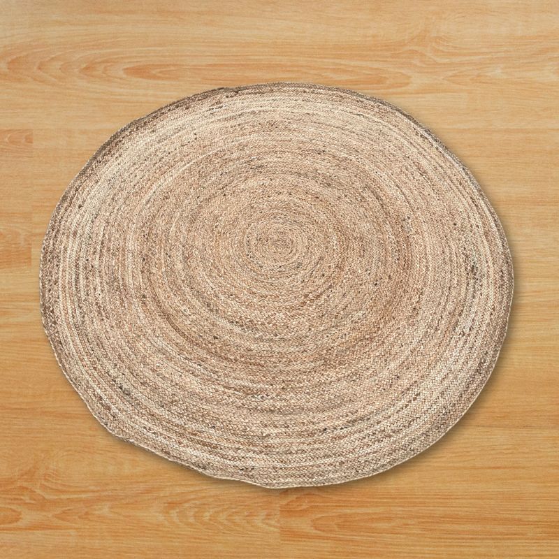 Veliki Okrugli Tepih od Meke Jute 150 cm