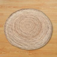 Veliki Okrugli Tepih od Meke Jute 150 cm