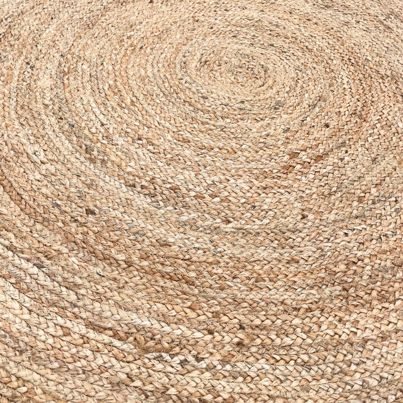 Veliki Okrugli Tepih od Meke Jute 150 cm