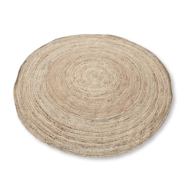 Extra Veliki Okrugli Tepih od Meke Jute 200 cm