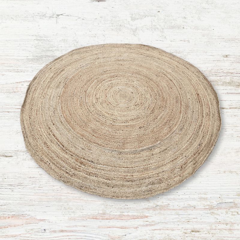 Extra Veliki Okrugli Tepih od Meke Jute 200 cm