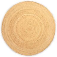 Extra Veliki Okrugli Tepih od Meke Jute 200 cm