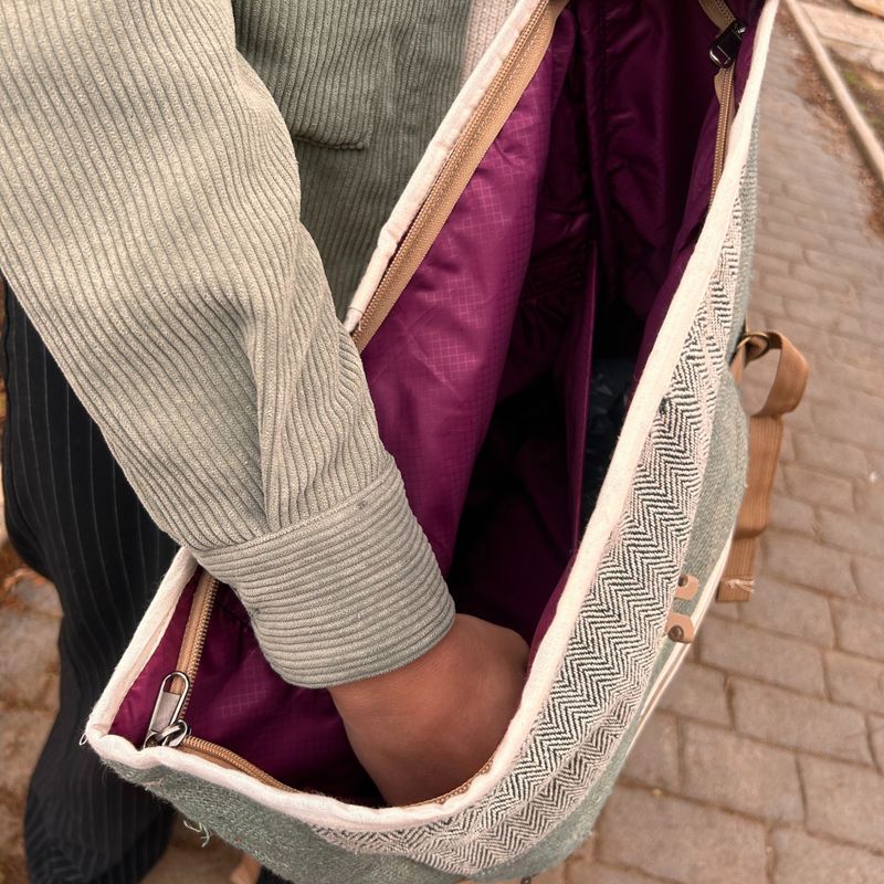 Rolo Ruksak za Planinarenje od Konoplje – Kadulja