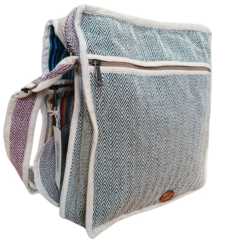 Messenger Torba od Konoplje za Laptop – Krivulje
