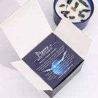 Zodijak Kristalna Svijeća s Narukvicom od Dragog Kamenja - Ribe