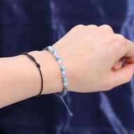 Zodijak Kristalna Svijeća s Narukvicom od Dragog Kamenja - Ribe