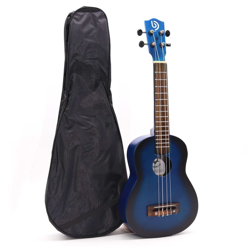 Ručno Izrađeni Ukulele – Plava Sunčev Sjaj Završna Obrada (4 Žice)