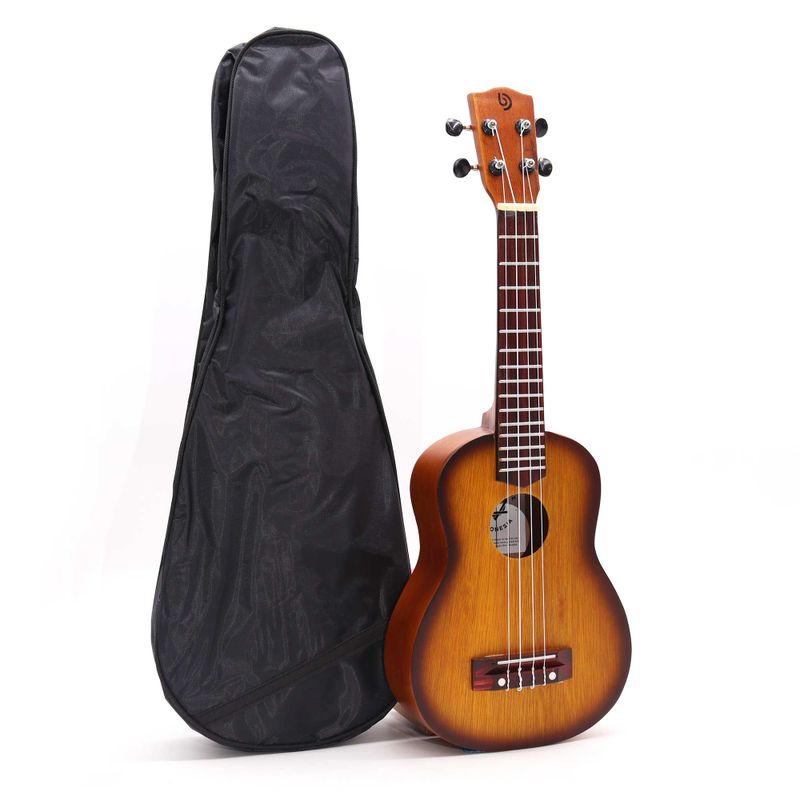 Ručno Izrađeni Ukulele – Narančasta Sunčev Sjaj Završna Obrada (4 Žice)