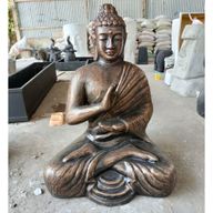 Veliki Antikni Zlatni Buda u Meditaciji u Stupi - 1,5m