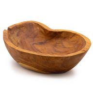 Zdjela za Voće od Tikovine Prirodnog Grubog Oblika - 31x22x8cm