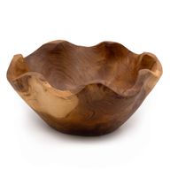 Srednja Uglačana Zdjela za Voće od Tikovine - 21x9cm