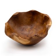 Srednja Uglačana Zdjela za Voće od Tikovine - 21x9cm