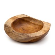 Velika Zdjela od Tikovine Prirodnog Oblika - 25x7cm