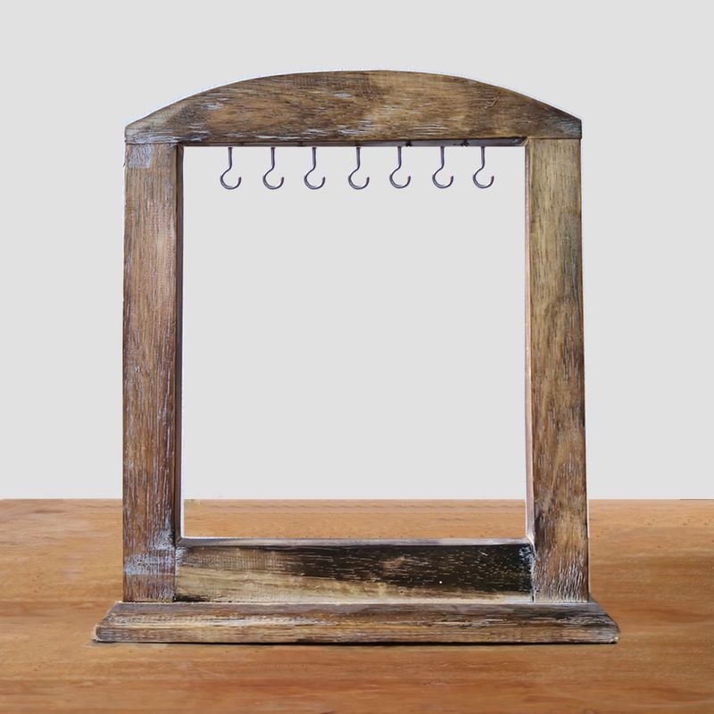 Srednji Viseći Stalak - Tamno Drvo (40x30cm)