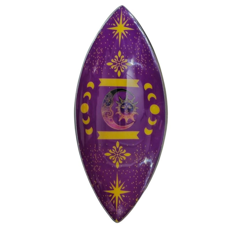 Emajlirana Posuda za Tamjan - Aluminij - Ljubičasto Sunce & Mjesečeve Mijene