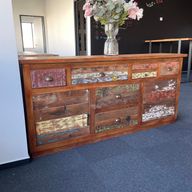 Reciklirano drvo - bočni stol 160x40x80 cm