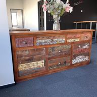 Reciklirano drvo - bočni stol 160x40x80 cm