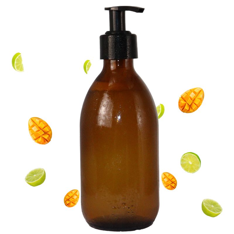 Gel za Tuširanje za Ruke i Tijelo 300ml - Bez Etikete - Mango i Limeta