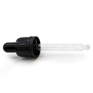 Crna Staklena Pipeta s Kapaljkom za Bočicu od 5ml, 18mm