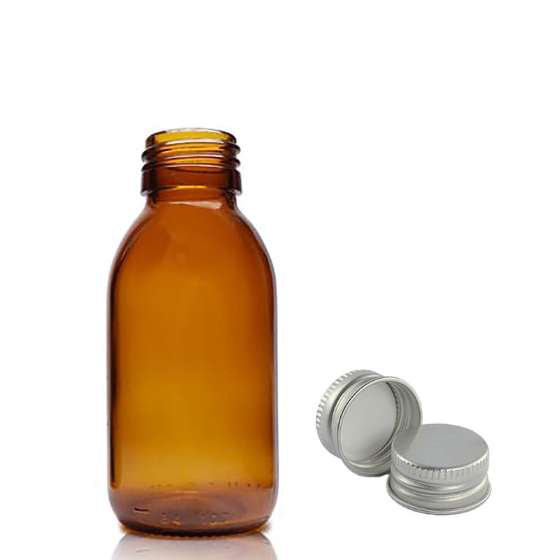 100ml Jantarna Staklena Farmaceutska Boca - Bez Čepa