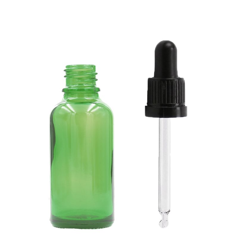Zelena Staklena Bočica za Pipetu 10ml - Bez Čepa