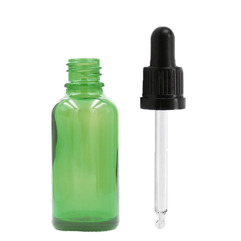 Zelena Staklena Bočica za Pipetu 15ml - Bez Čepa