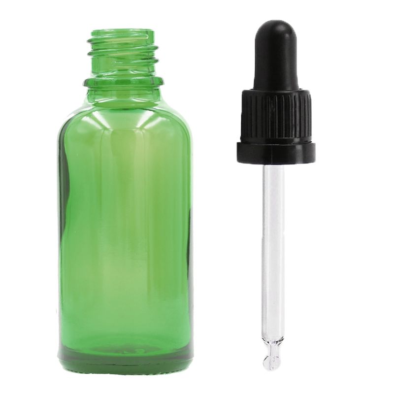 Zelena Staklena Bočica za Pipetu 100ml - Bez Čepa