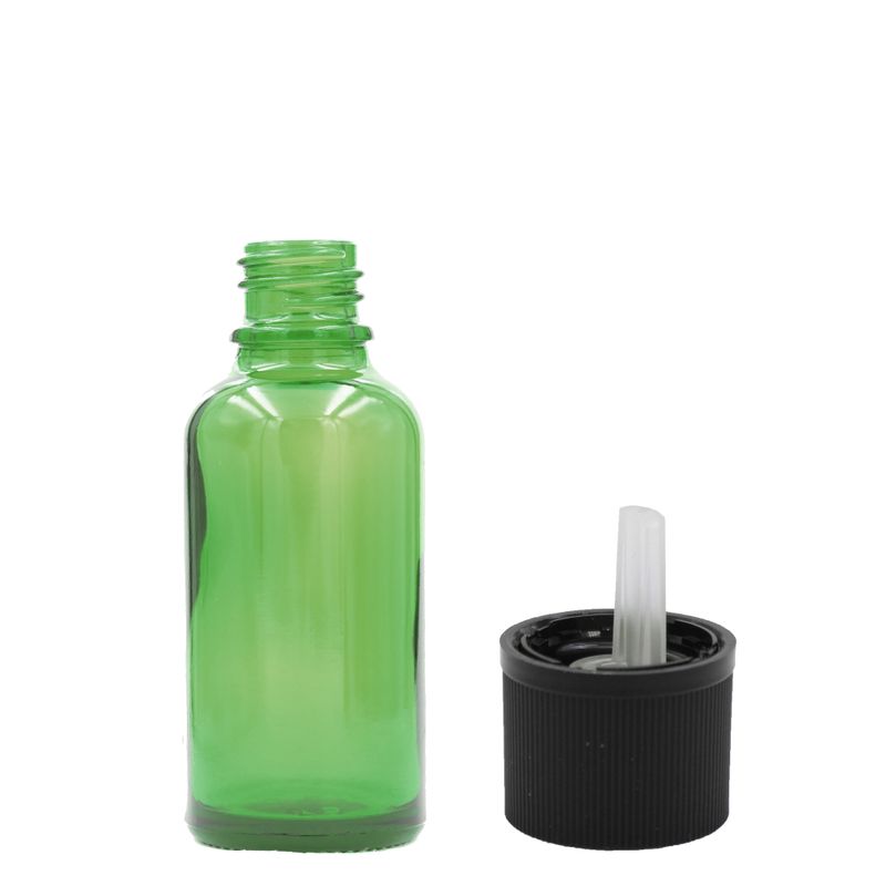 Zelena Staklena Bočica za Pipetu 10ml - Bez Čepa
